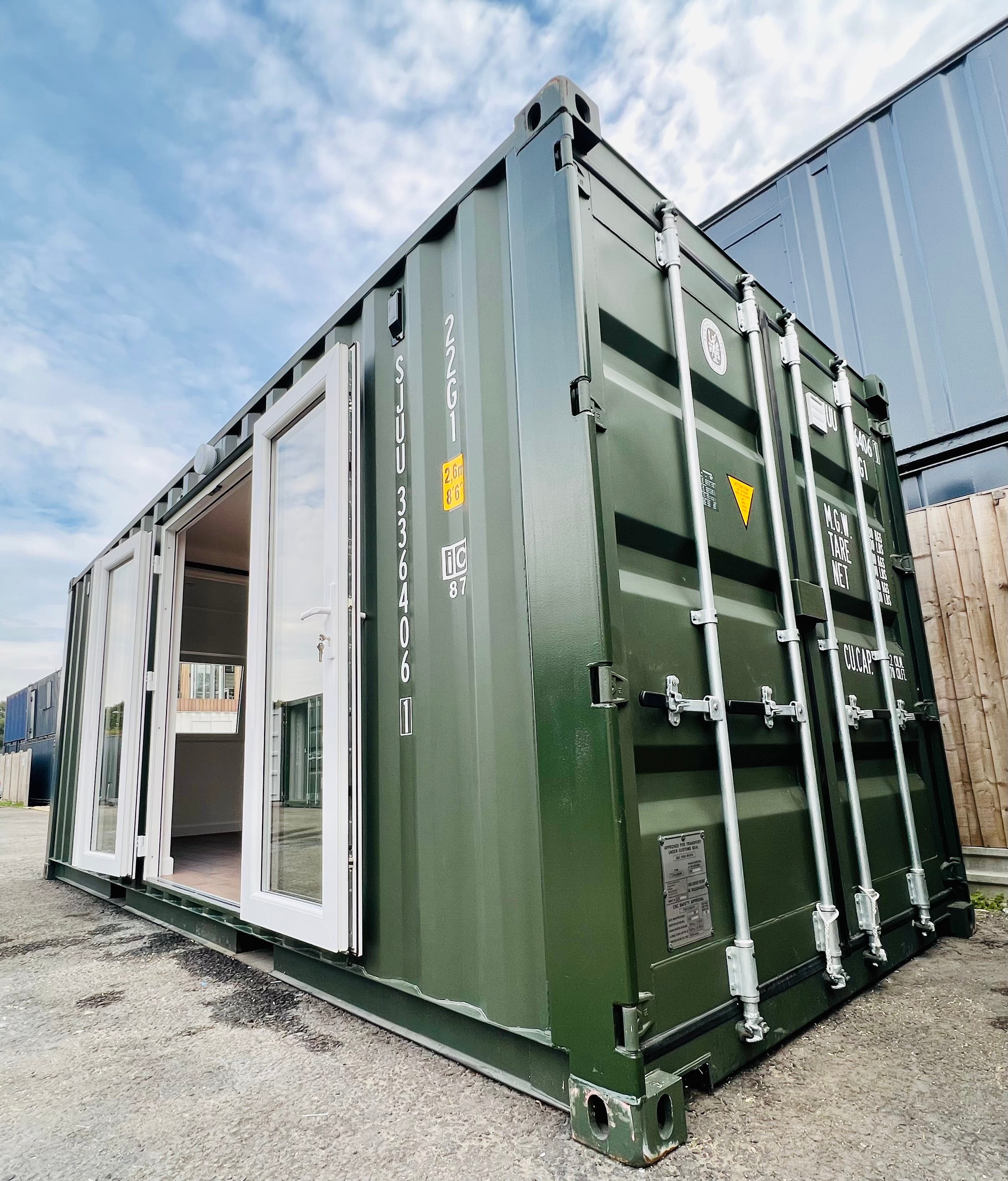 CD-OBB-20 20x8 ft Shipping Container House / Annex Conversion — Contai — angle 1