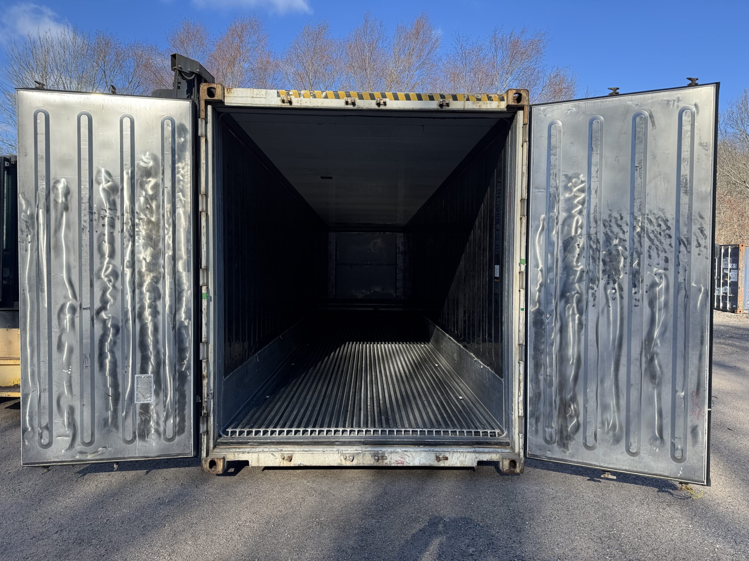 40ft As-Is High Cube Shipping Container – Wind & Watertight – White — 40ft — as_is (image 1 of 12)