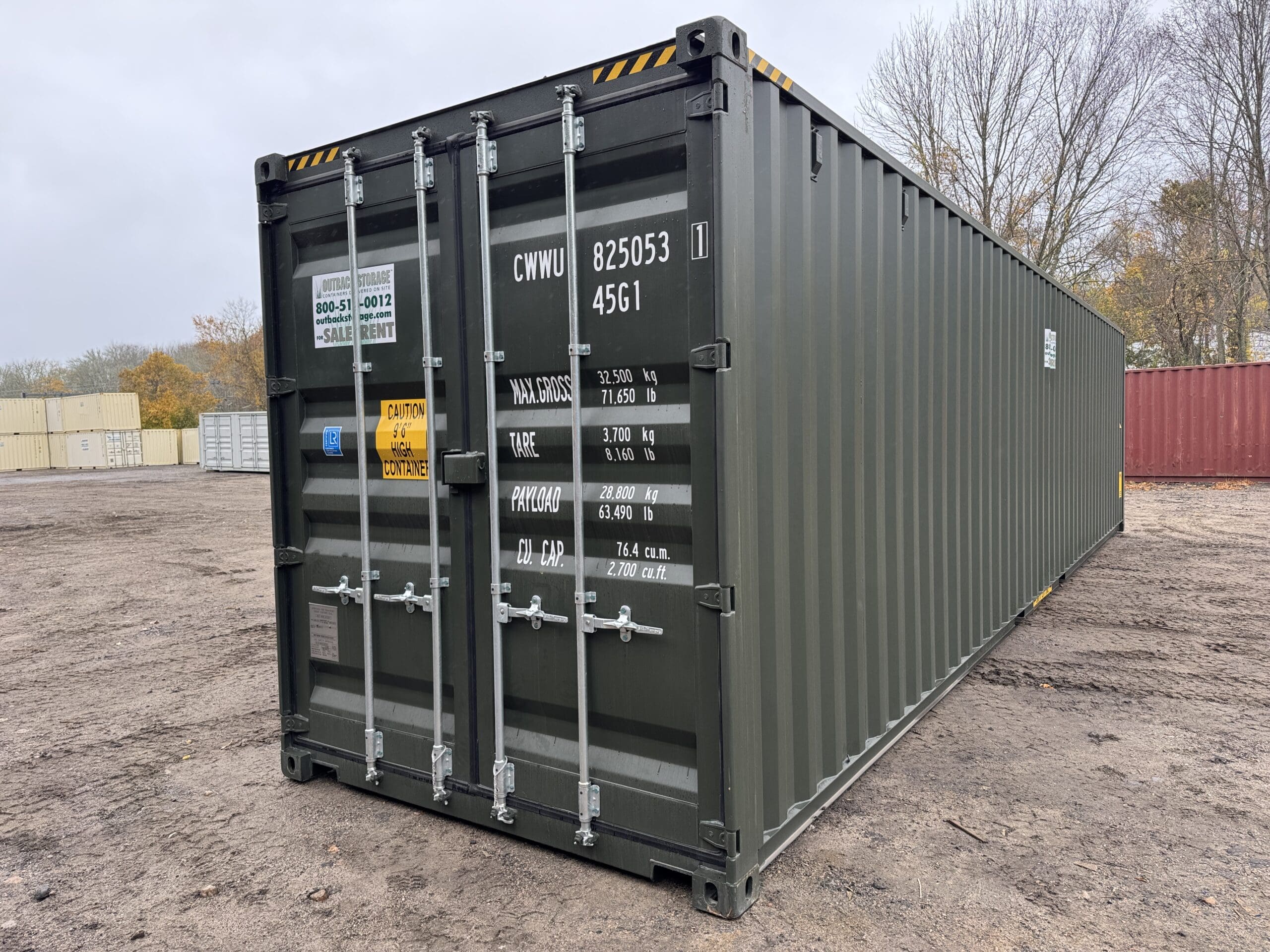 40ft New High Cube Shipping Container – Wind & Watertight — 40ft — new (image 1 of 12)