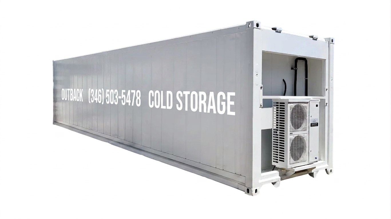 Single-Phase 40ft Refurbished High Cube Refrigerated Container Low Temp