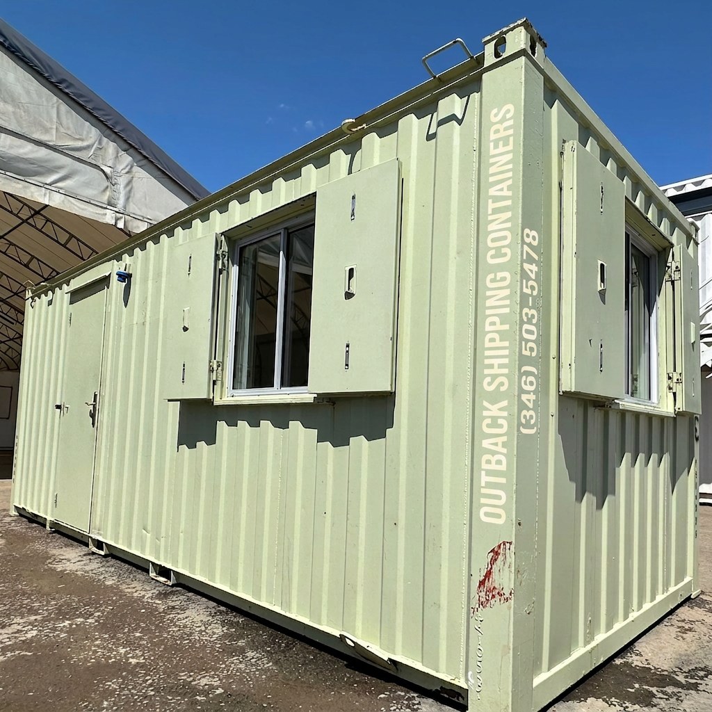 21x8ft — Canteen / Office — Building Site Accommodation — Portable Anti-Vandal — exterior view