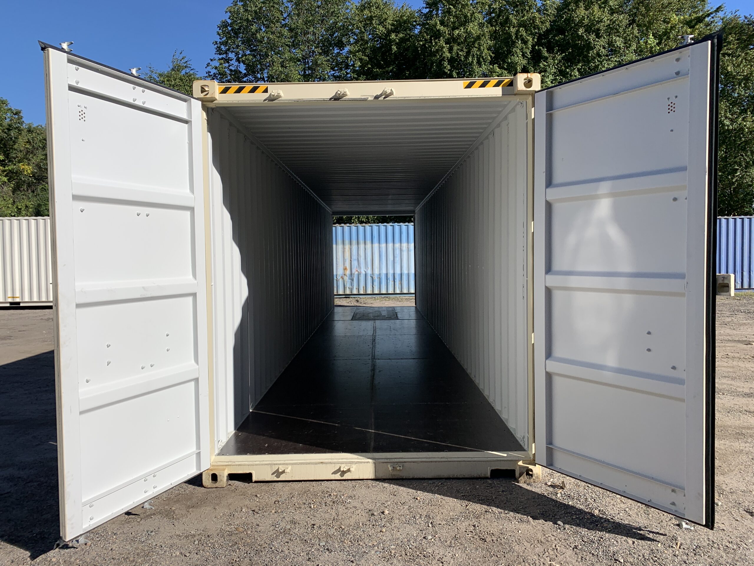40ft New High Cube Shipping Container – Wind & Watertight – Beige — 40ft — new (image 1 of 12)
