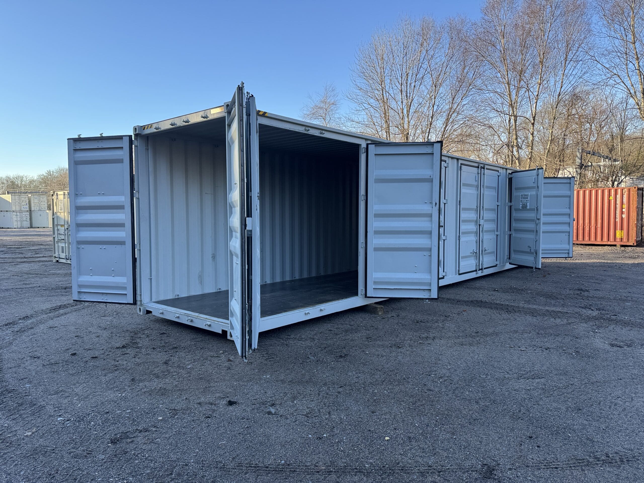 40ft New High Cube Shipping Container – Wind & Watertight – Gray — 40ft — new (image 1 of 12)