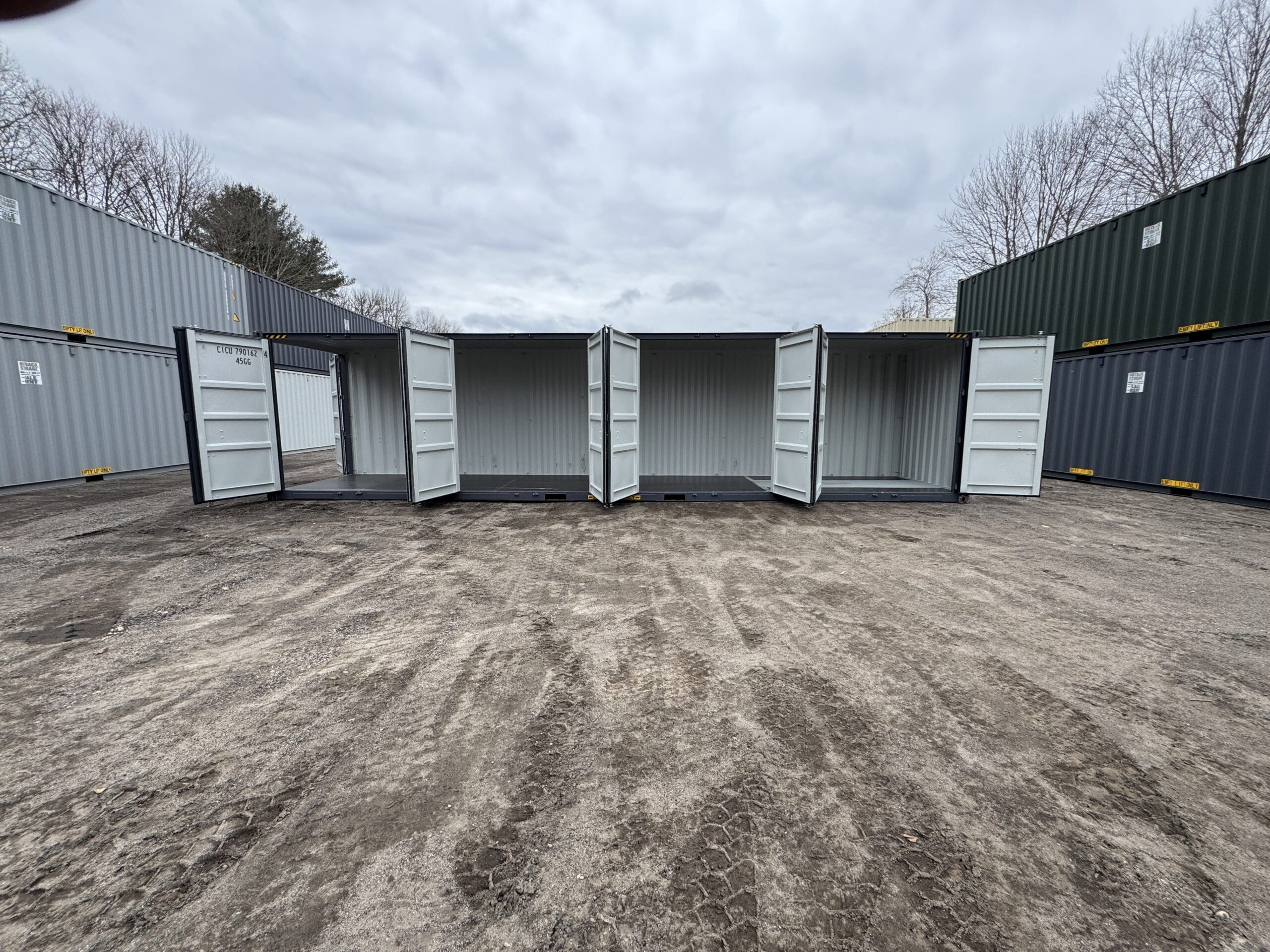 40ft New High Cube Shipping Container – Wind & Watertight – Dk Gray — 40ft — new (image 1 of 12)