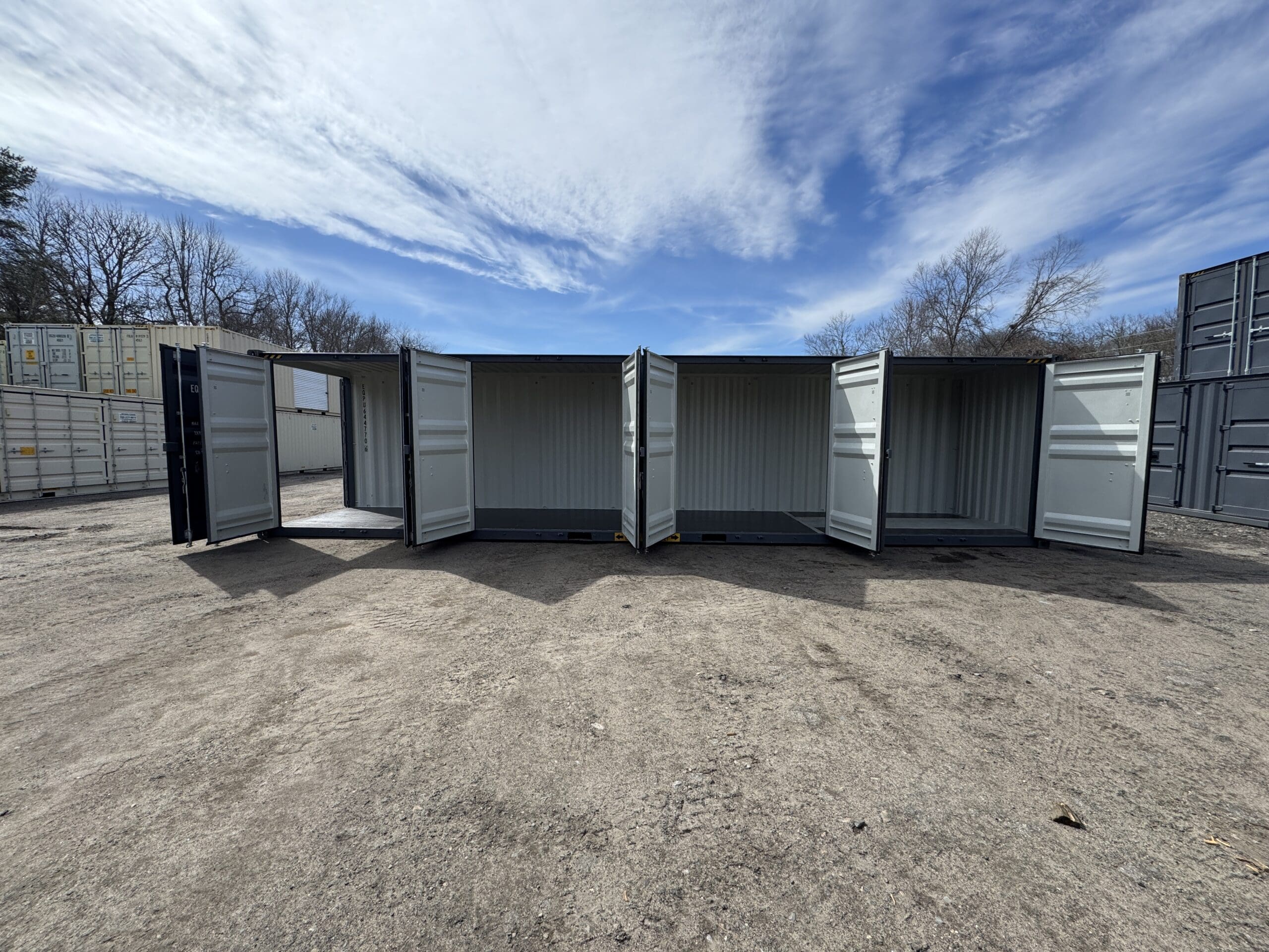 40ft New High Cube Shipping Container – Wind & Watertight – Dk Gray — 40ft — new (image 1 of 12)