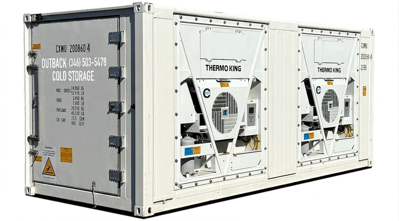 20ft Blast Freezer Container -40°F to 70°F