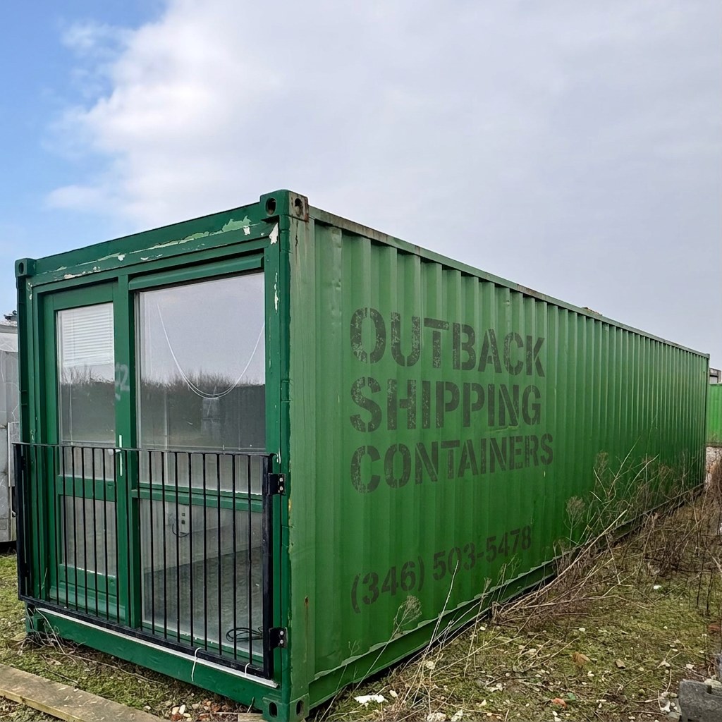 Converted Shipping Container 40 Ft — Container Office — exterior view