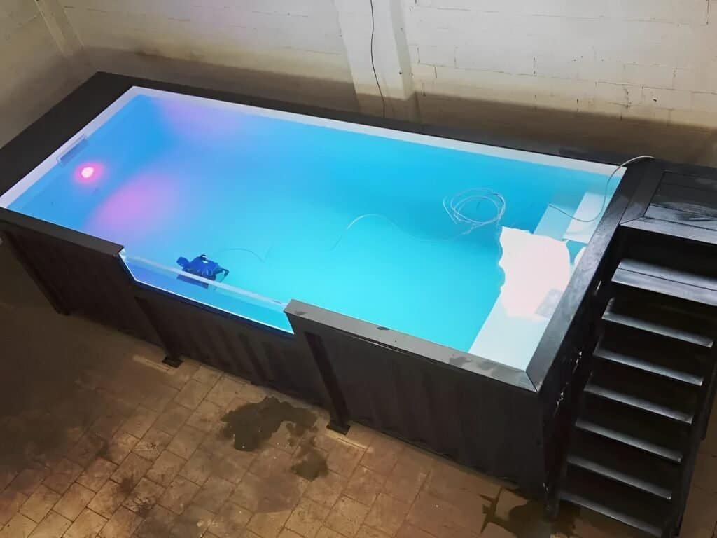 20ft Shipping Container Swimming Pool with Convenient Side Staircase — 20ft — new (image 1 of 10)