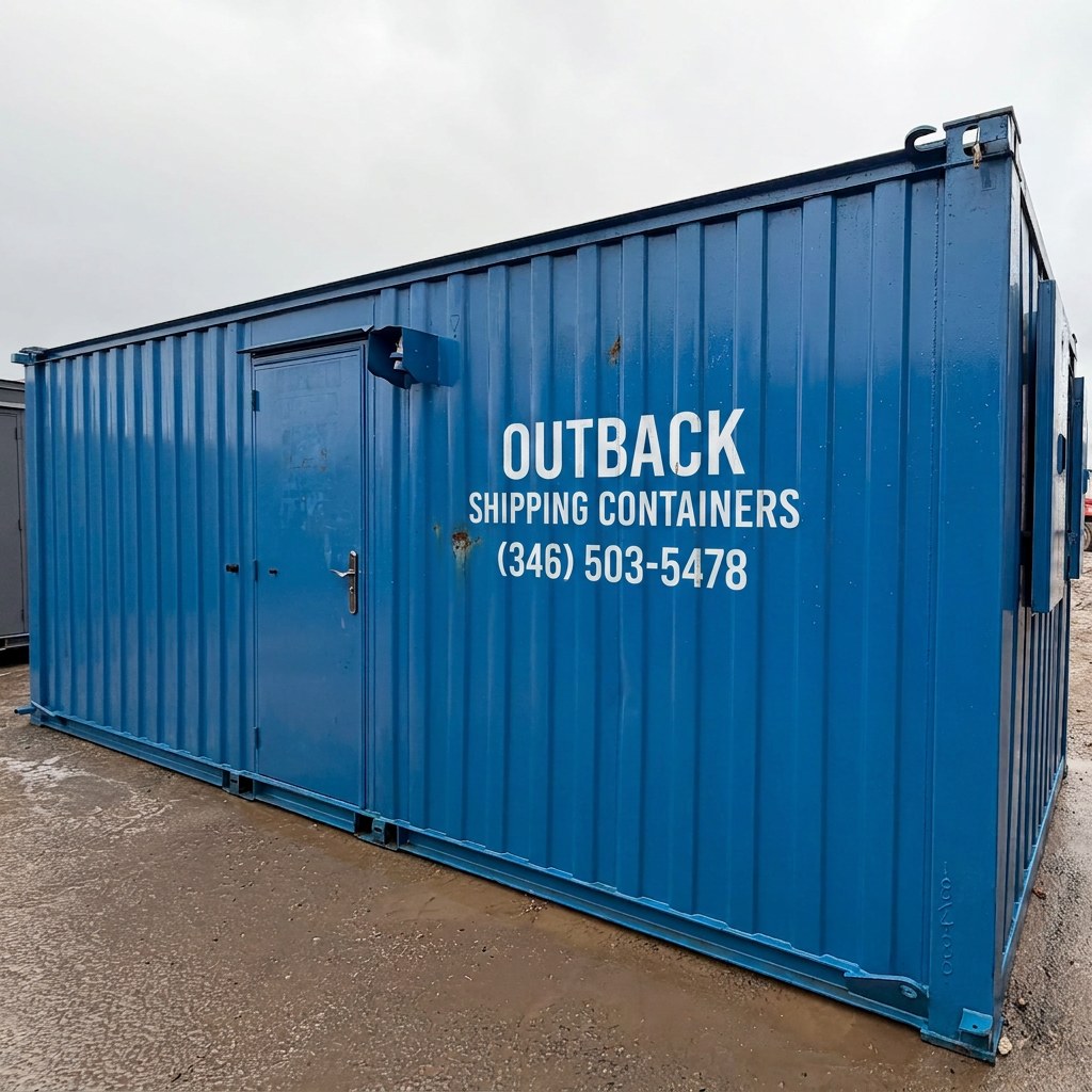 21x8ft — Canteen — Building Site Accommodation — Portable Anti-Vandal — exterior view
