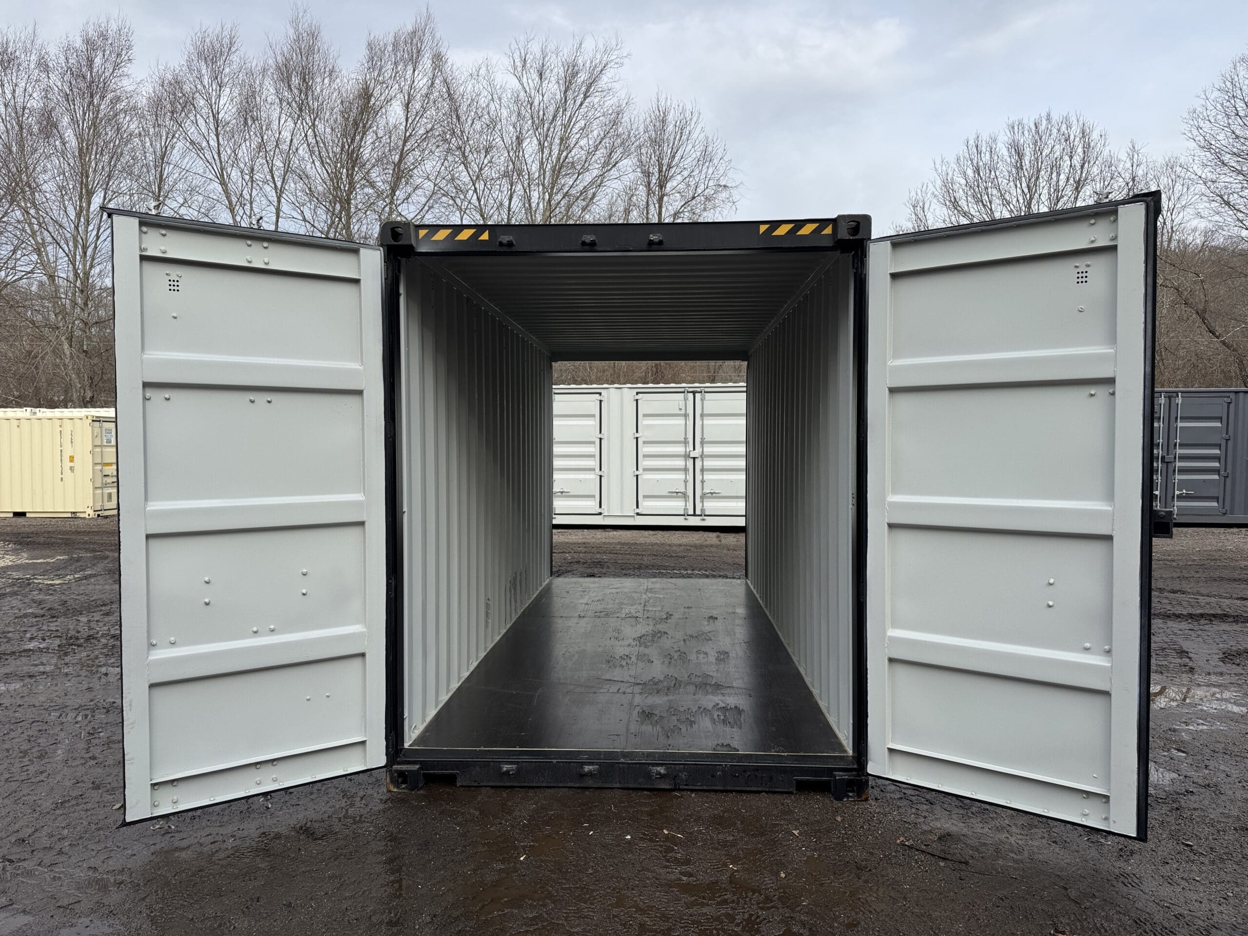 20ft New High Cube Shipping Container – Wind & Watertight – Black — 20ft — new (image 1 of 12)