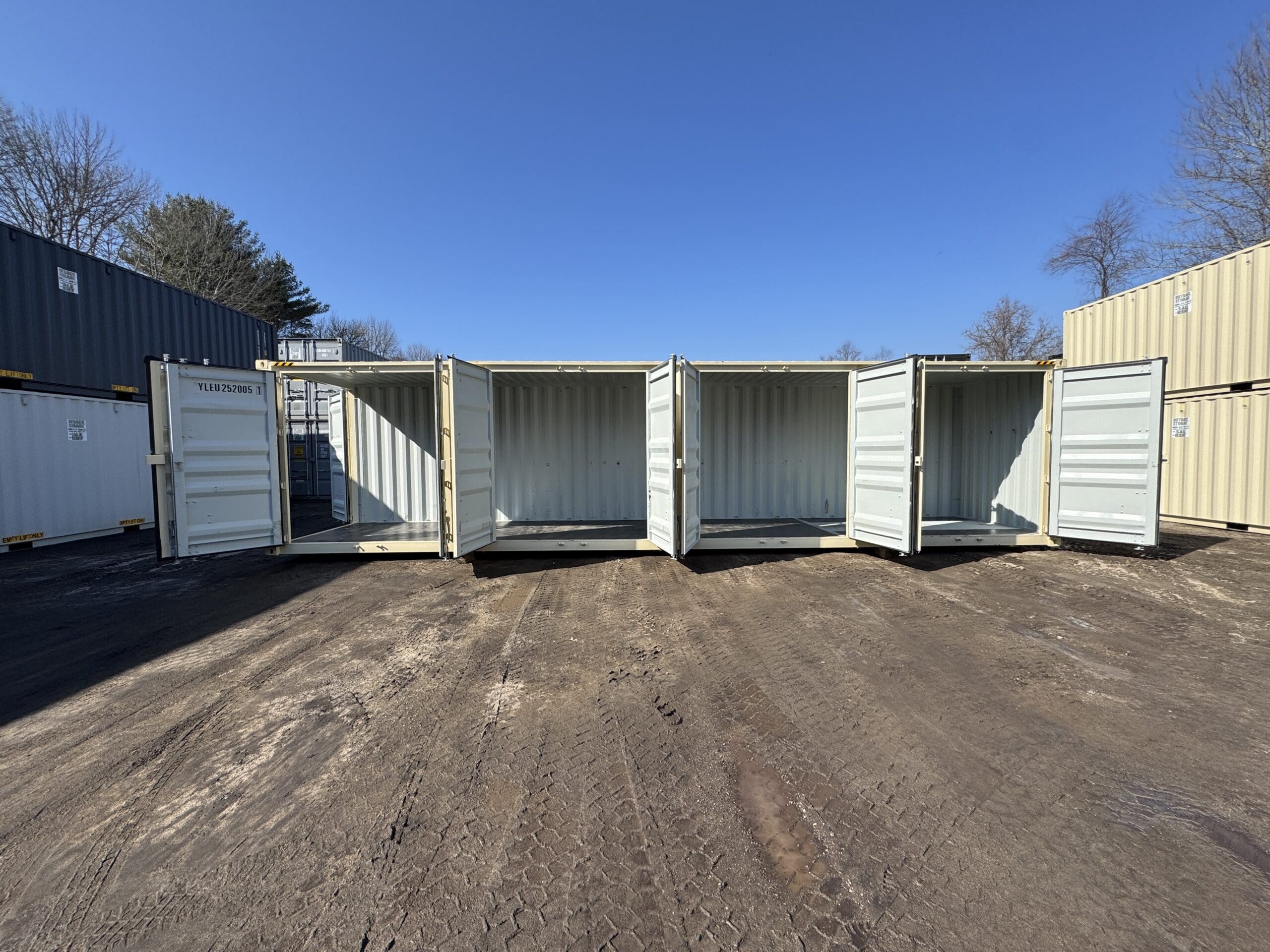 40ft New High Cube Shipping Container – Wind & Watertight – Beige — 40ft — new (image 1 of 12)