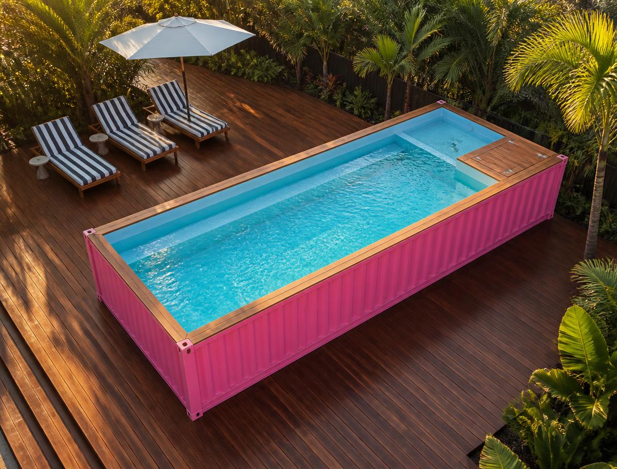OC Pink 30 FT Container Pool — 30FT — new (image 1 of 4)