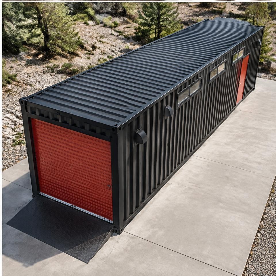 Outback Summit 40 High-Cube Performance Garage — Elevated roof and footprint Outback Summit 40 High-Cube Performance Garage — elevated roof and footprint showing the catalog configuration