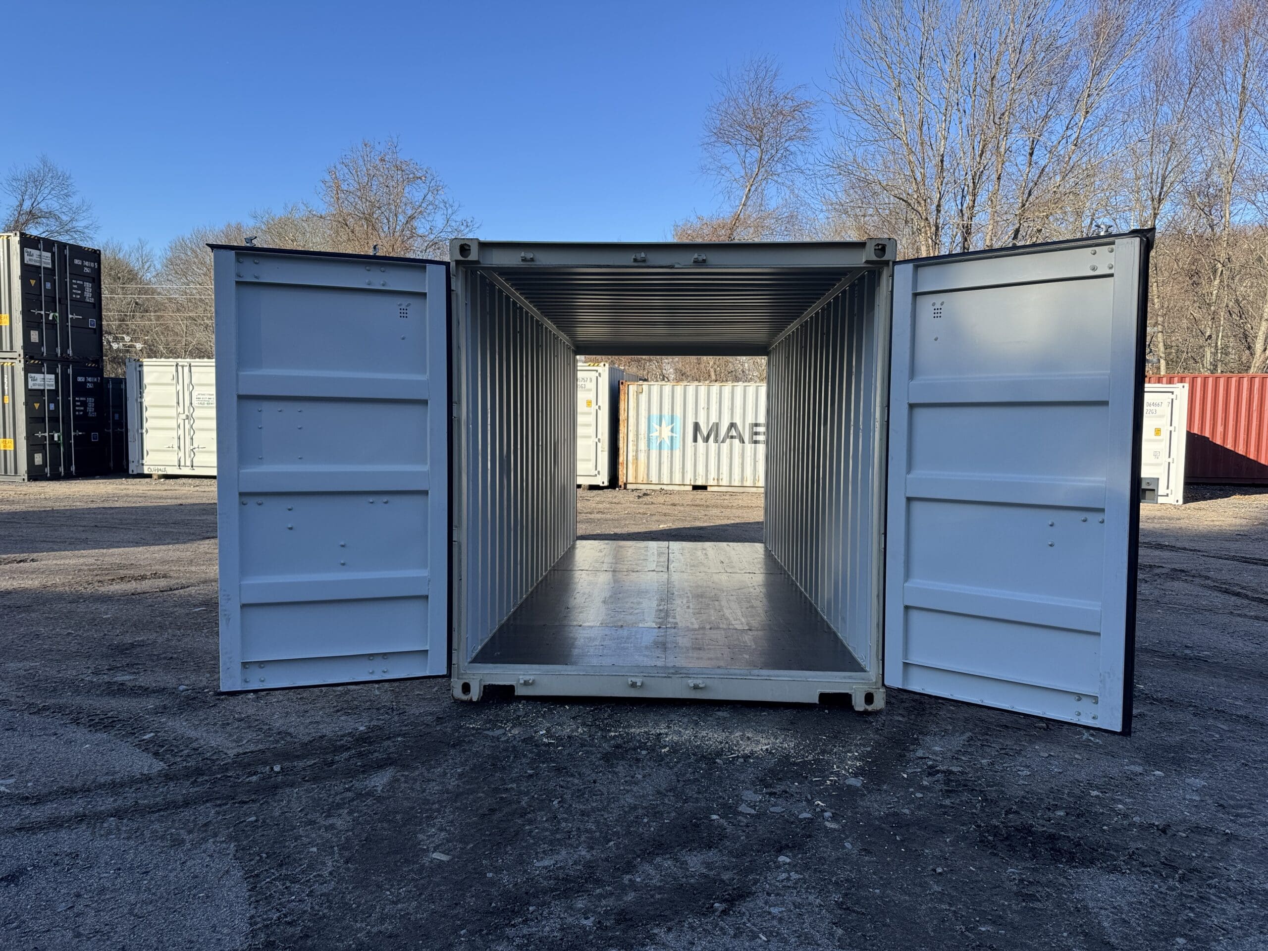 20ft New Shipping Container – Wind & Watertight – Beige — 20ft — new (image 1 of 12)