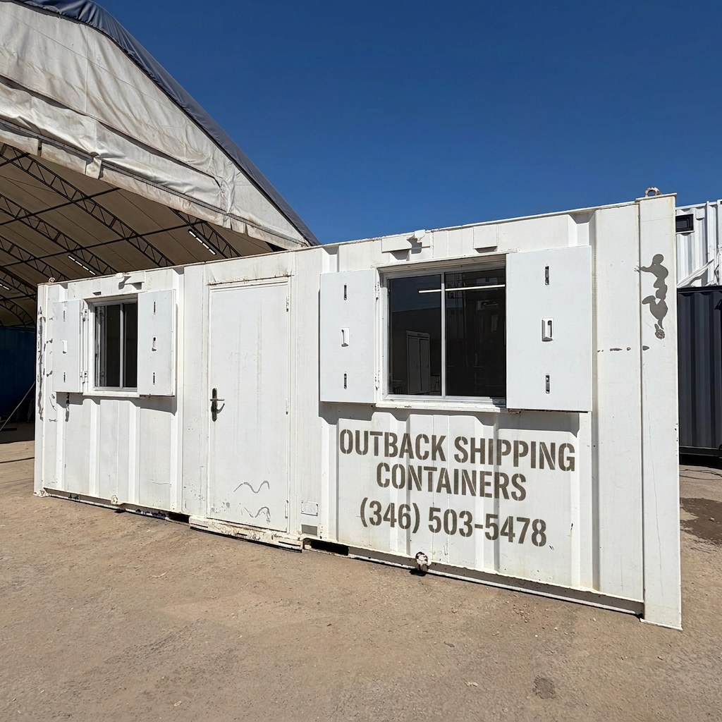 21x9ft — Canteen / Office — Building Site Accommodation — Portable Anti-Vandal — exterior view