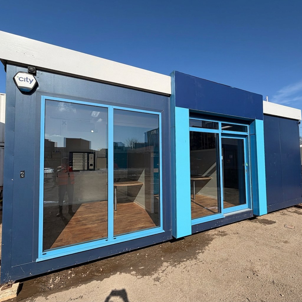 26x12ft — Marketing Suite — Sales Pod — Portable Building / Cabin — exterior view
