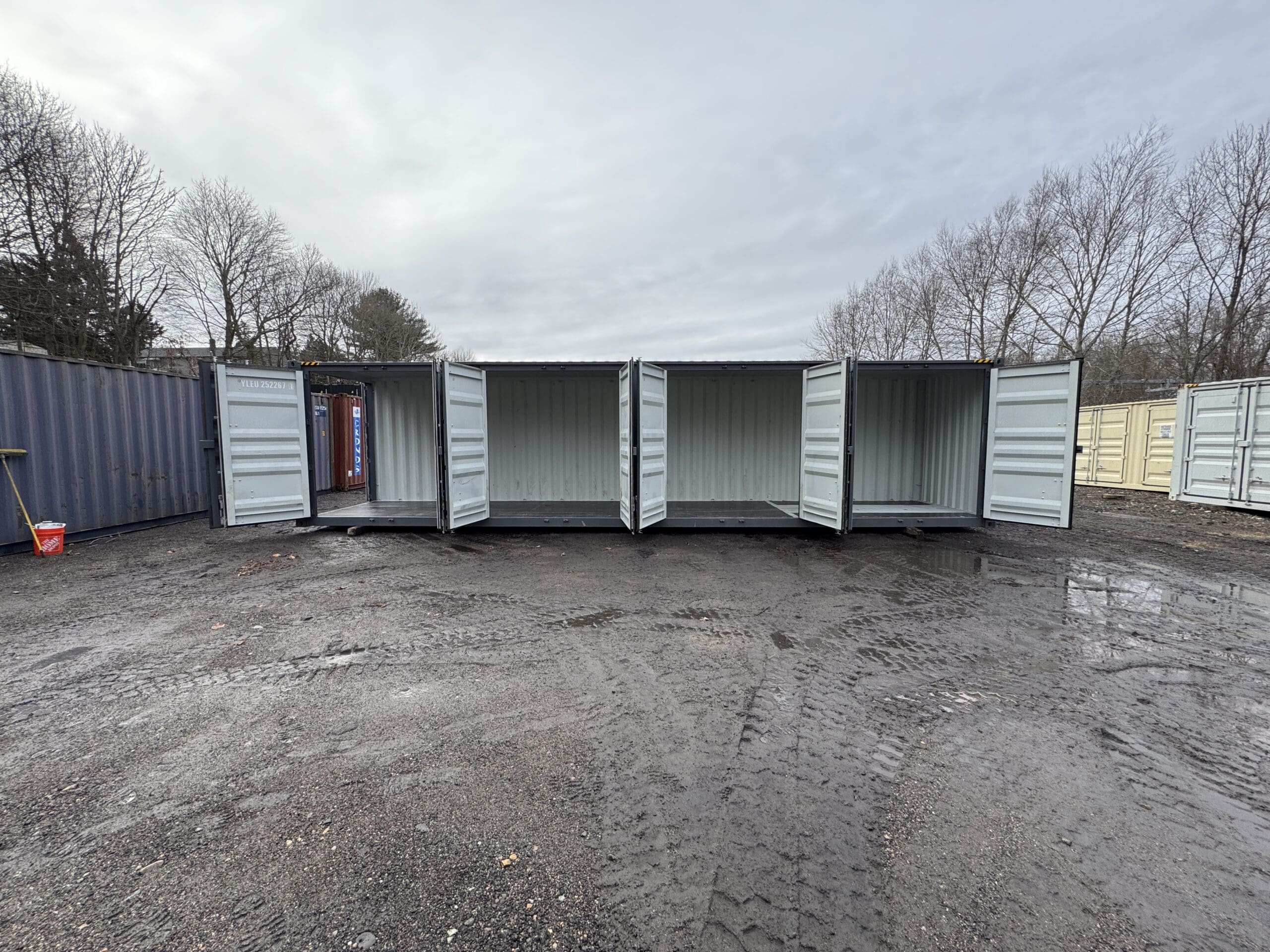 40ft New High Cube Shipping Container – Wind & Watertight – Dk Gray — 40ft — new (image 1 of 12)