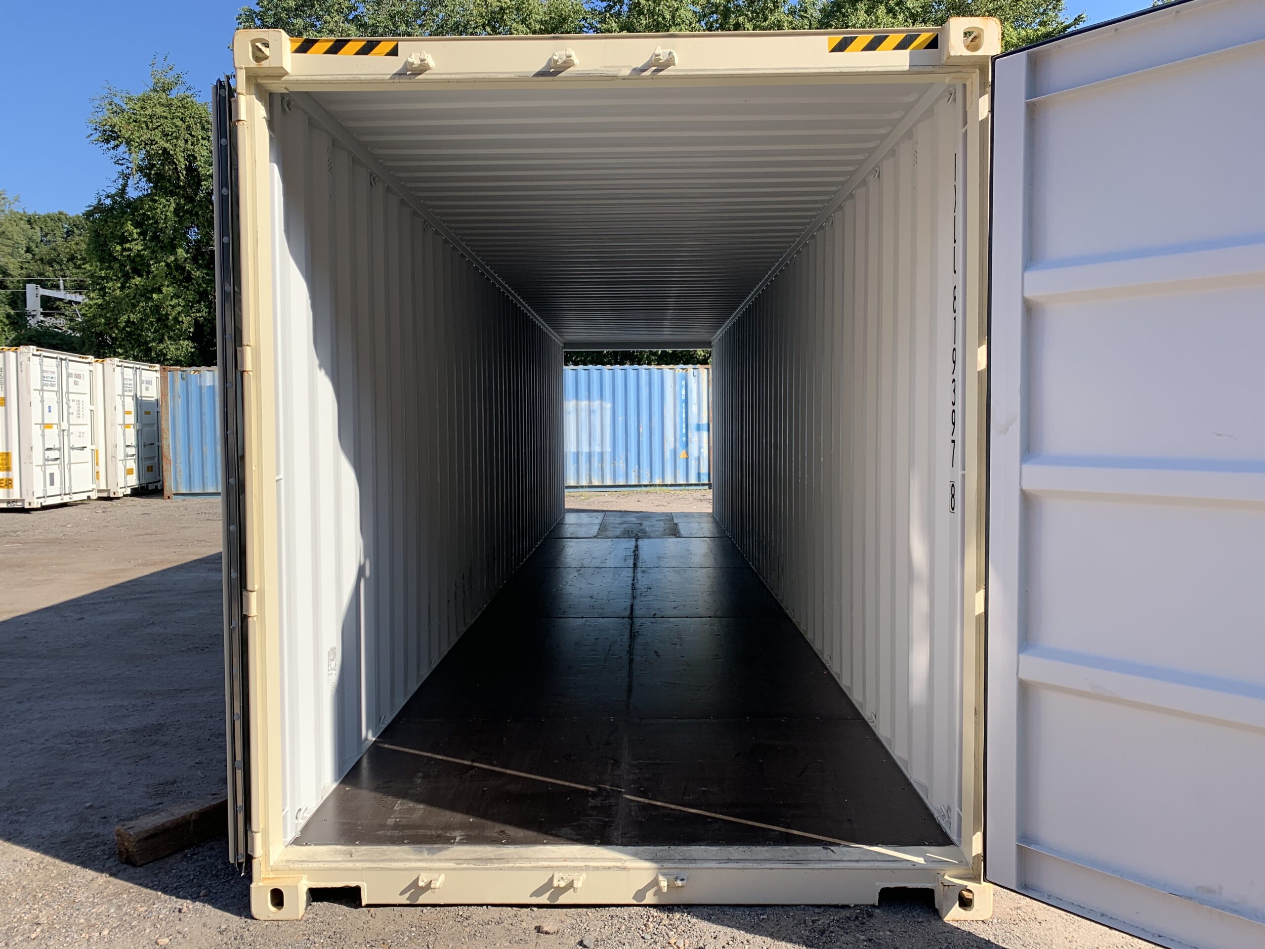 40ft New High Cube Shipping Container – Wind & Watertight – Beige — 40ft — new (image 1 of 12)