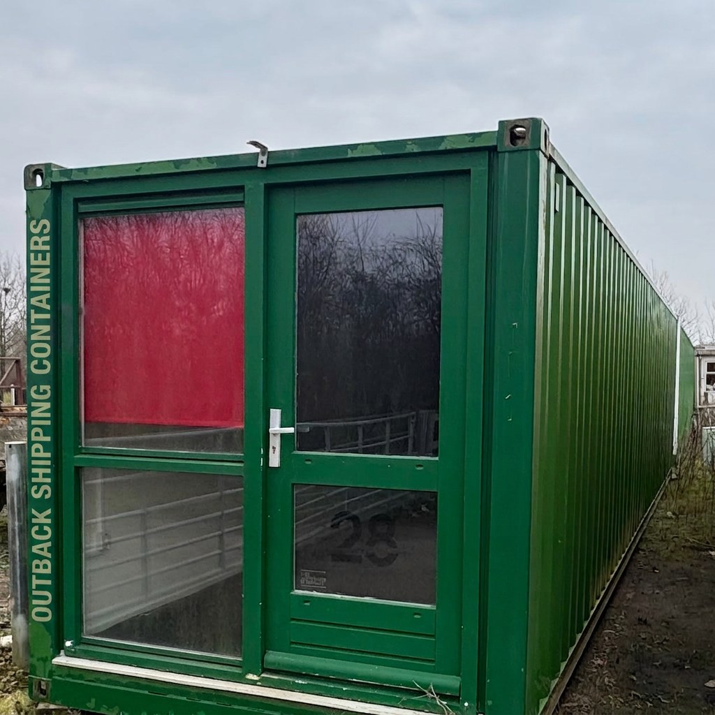 40 Ft Converted Shipping Container Home — 2 Rooms — exterior view