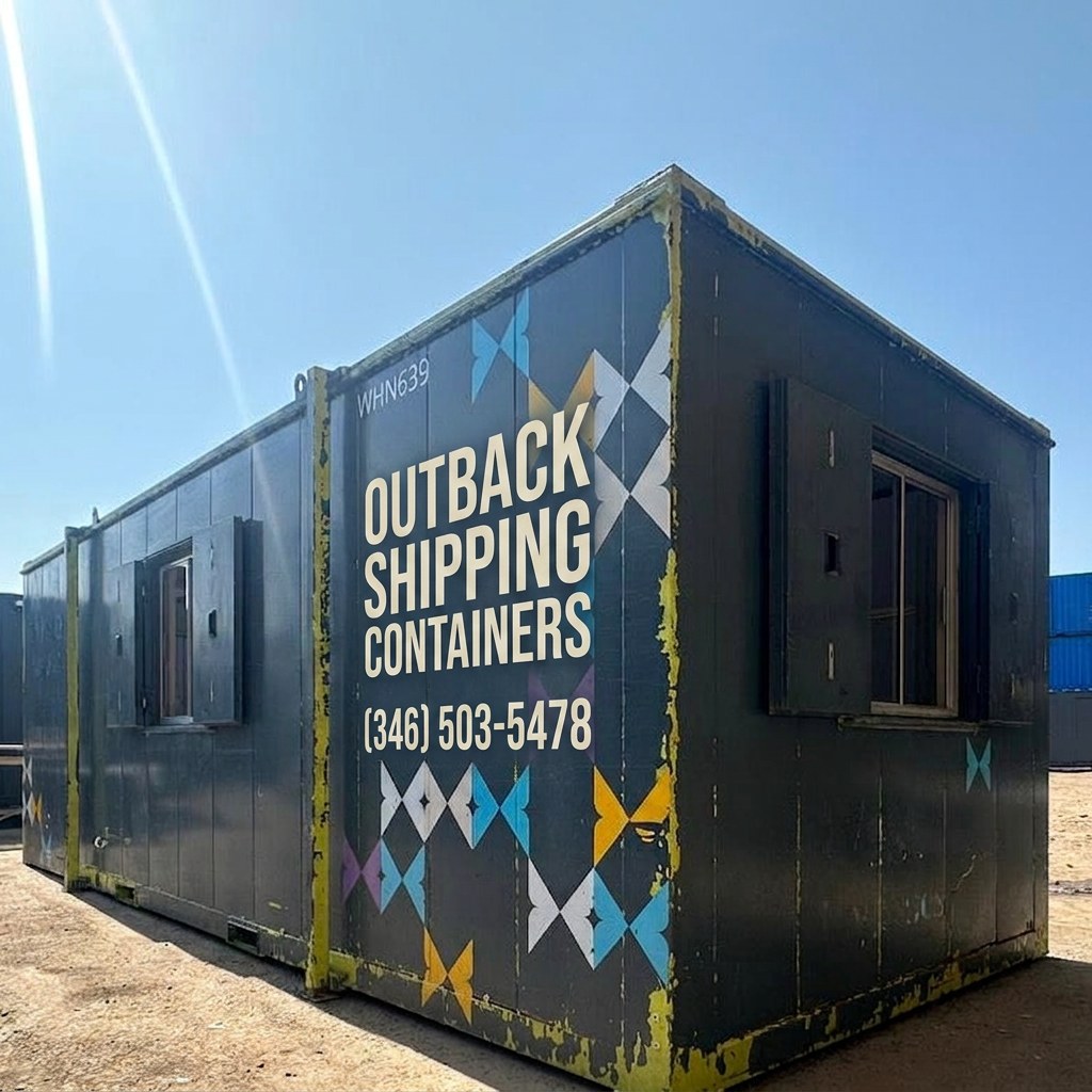 24x9ft — Office / Canteen — Building Site Accommodation — Portable Anti-Vandal — exterior view