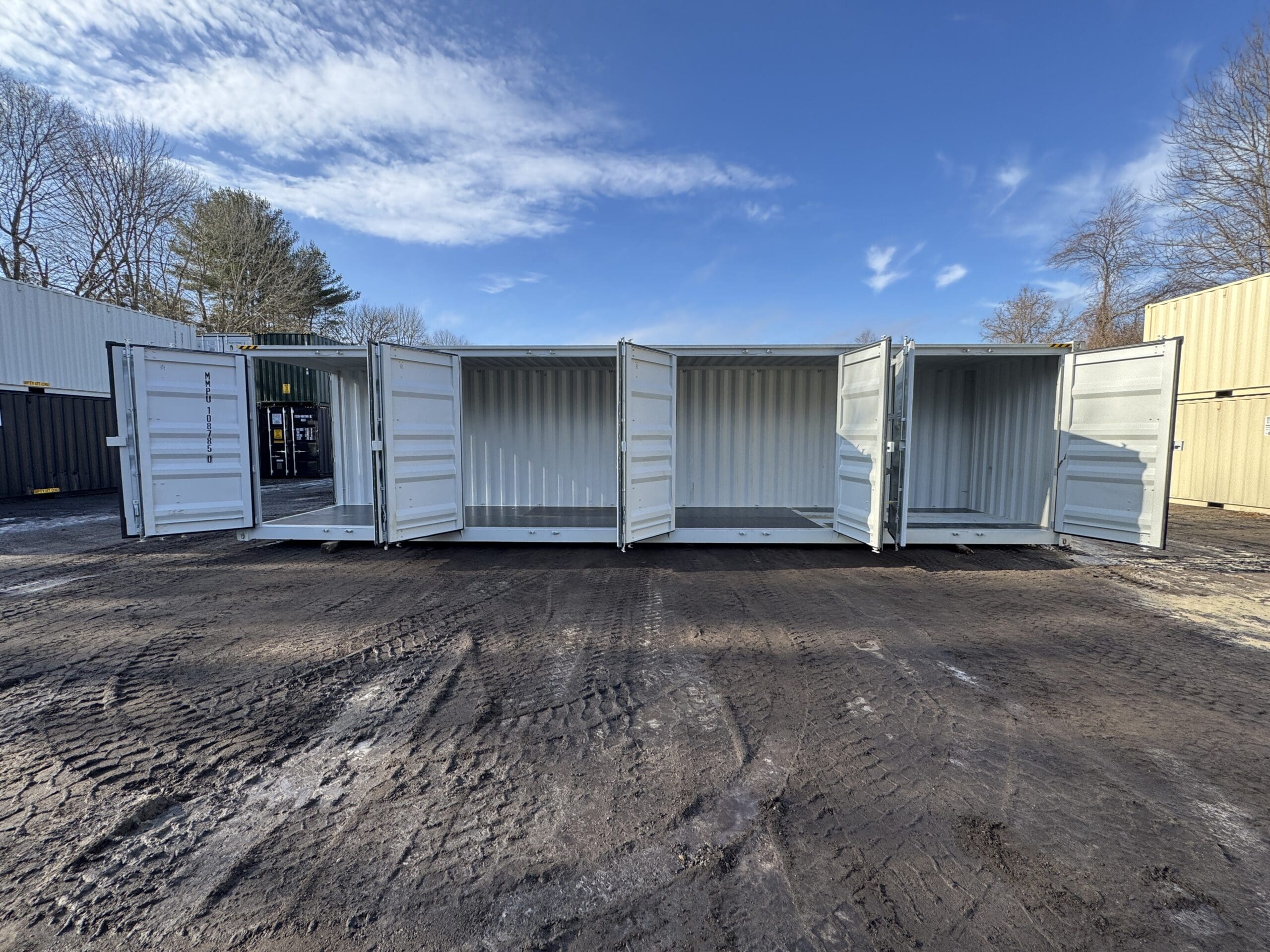 40ft New High Cube Shipping Container – Wind & Watertight – Lt Gray — 40ft — new (image 1 of 12)