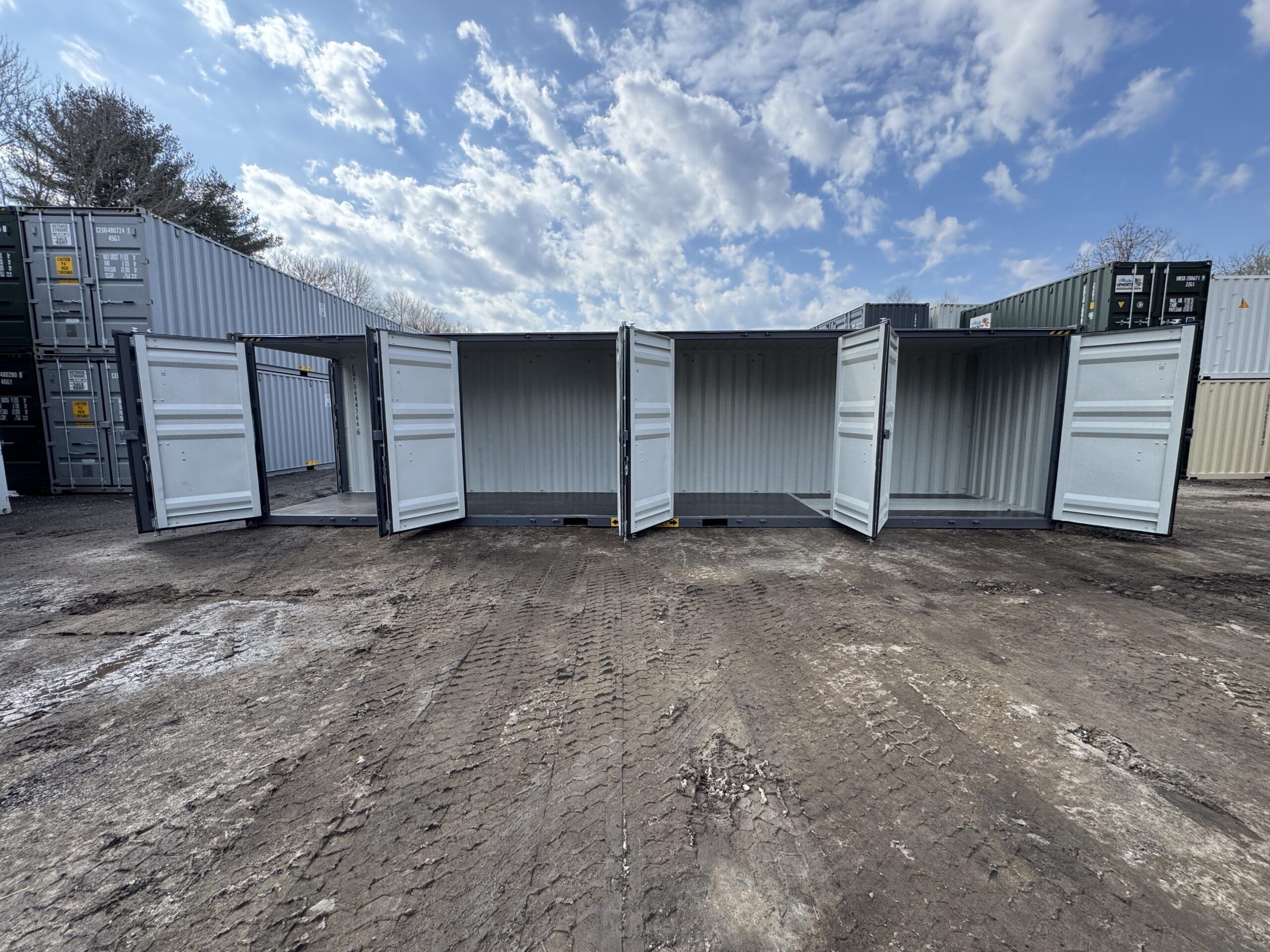 40ft New High Cube Shipping Container – Wind & Watertight – Dk Gray — 40ft — new (image 1 of 12)