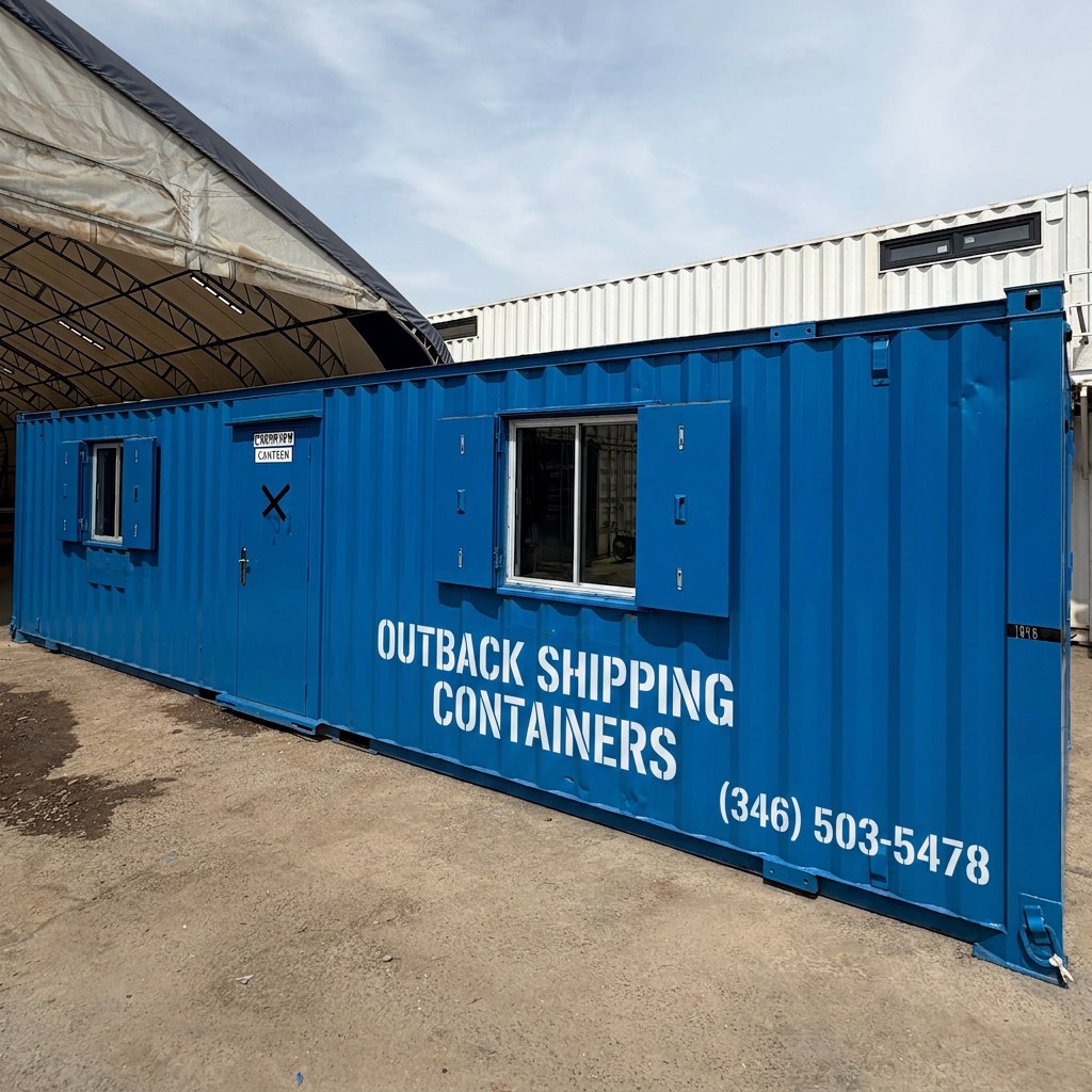 32x10ft — Canteen / Office — Building Site Accommodation — Portable Anti-Vandal — exterior view